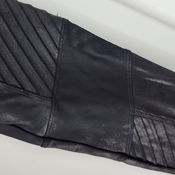 Spanx black faux leather moto legging! - Picture 6 of 13
